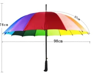 16-rib Large-size Long-handled Straight-shaft Manual Opening Double-person Business-grade Promotional Gift Advertising Umbrella