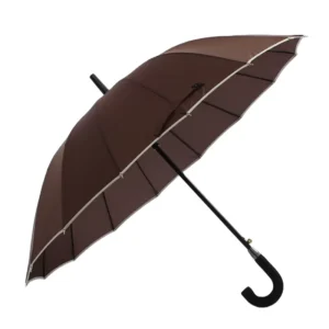 16K Auto Open Straight Umbrella Logo Prints