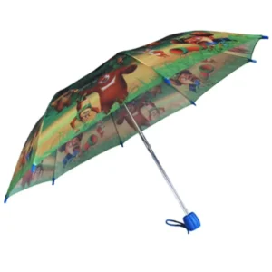 17 Inch Custom Printed Manual Open Close 2 Fold Umbrella for Children