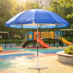 170cm Heavy Duty Double-Layer UV-Blocking Waterproof Beach Pool Patio Umbrella with Reinforced Thick Ribs