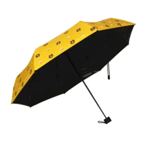 19″*8k Promotional Light Portable Anti UV 5 Folding Multicolor Optional Umbrella with Customized Cute Bear Print