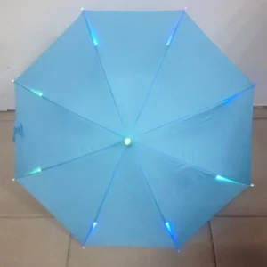 19” Auto Open Kids Flashlight Umbrella Children Umbrella with Safety Torch LED Light