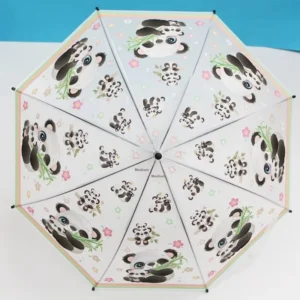 19-Inch Automatic Plastic Children’s Umbrella with Cartoon Logo Manufacturers’ Product