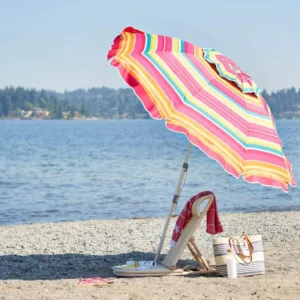 190T Nylon PA-Coated Eco-Friendly Fashion Beach Umbrella