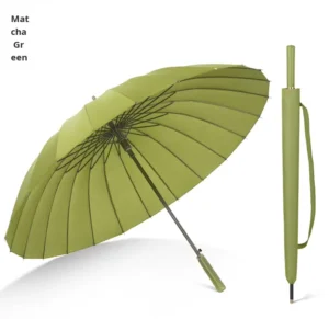 190T Pongee Auto Open Close Sun Rain Dual-Use Straight Umbrella for Corporate Executive Business Gifts