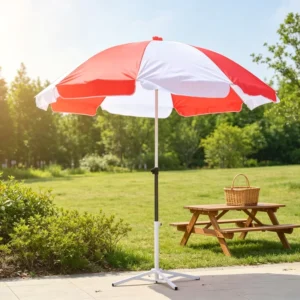 1m 1.1m 1.2m Economy Beach Parasol Bulk Supply UV Proof Wind Resistant Outdoor Sun Umbrella for Courtyard