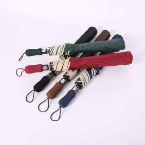 2-Fold Automatic Golf Umbrella, Large Windproof Sun and Rain Umbrella for Travel