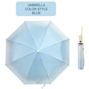 2-Fold Golf Reverse Windproof Travel Umbrella with No Hole
