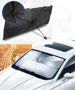 2-Fold Retractable Car Windshield Sunshade Umbrella, Sunscreen and Heat Insulation