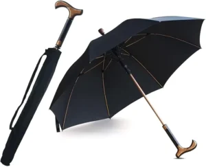 2-in-1 Walking Umbrella Windproof Umbrella Frame for Lightweight and Heavy-Duty Use