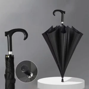 2-in-1 Windproof Walking Cane Umbrella