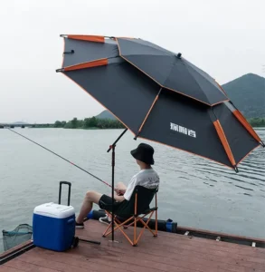 2.0m/2.2m/2.4m Double-Layer Windproof Fishing Beach Umbrella