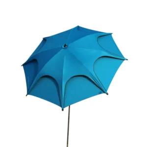 2.4m Double-Layer Fishing Umbrella Outdoor Sunshade Black Rubber Folding Umbrella
