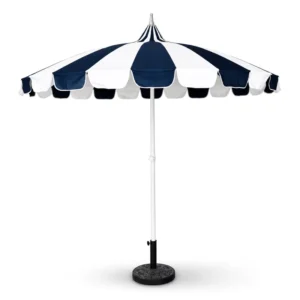 2.4m Pagoda-Shaped Aluminum Outdoor Umbrella Parasol for Commercial Patio, Hotel, Park, Garden, and Market