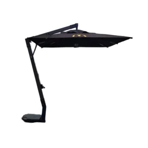 2.5*2.5M Seven-Shaped Commercial Umbrella with Aluminum Frame and 8 Ribs for Outdoor and Hotel Use, Customizable Color and Logo