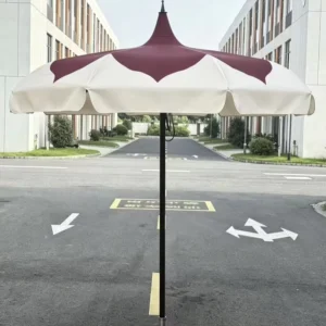 2.5m Aluminum Bent Umbrella for Outdoor Dining and Park Use