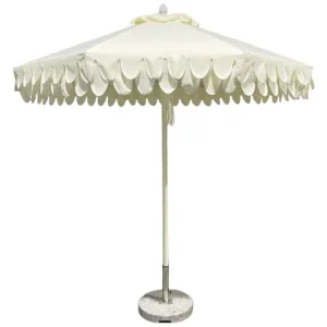 2.5m Large Umbrella with 8 Aluminum Ribs 280g Polyester UV Protection and Aluminum Frame for Garden