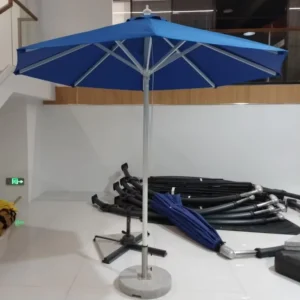 2.5m Outdoor Patio Umbrella for Gardens, Beaches, Parks, Hotels, and Restaurants, Aluminum Frame