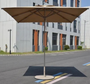 2.7*2.7M Aluminum Outdoor Double Pulley Pull String Umbrella