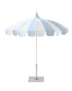 2.7M Aluminium Centre Pole Pagoda Umbrella Outdoor Pool Sunshade for Beach Villa and Outdoor Furniture
