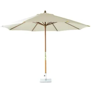 2.7M X 6R Round Wooden Center Pole Outdoor Umbrella Color Customized for Restaurant Beach Garden Furniture Parasol