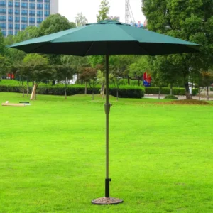 2.7m Stainless Steel Cantilever Waterproof Outdoor Sunshade Umbrella 8 Ribs Rotational Tilt for Park