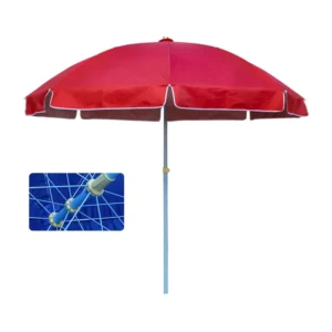 2.8M Large White Outdoor Beach Umbrella Custom Print Beach Parasol