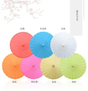 20/30/40/60/84cm Handmade Painted Colorful Bamboo Love Paper Umbrella Wedding Supplies Traditional Kids DIY Eco Friendly Decor