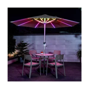 3M Large Outdoor Swimming Pool Garden Beach Courtyard Retractable Sunshade Garden Umbrella