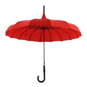 21 Inch 16K Hand-Open Pagoda Straight Umbrella for Women Travel and Outdoor Use