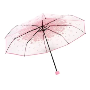 21 Inch 8 Panel Customized Color Clear Transparent Umbrella Folding