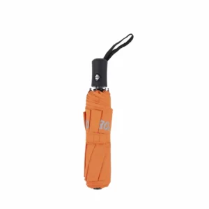 21-Inch 8K 190T Three-Folding Pongee Fully-Automatic Foldable Umbrella Metal Frame Rubber Handle
