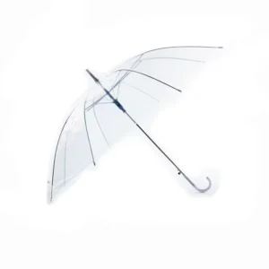 21 Inch Colorful Adult PVC POE Clear Transparent Umbrella Promotional Print