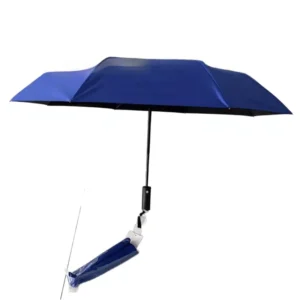 21-Inch Folding Umbrella Windproof Automatic Opening and Closing Extended Handle UV Protection Iron Ribs