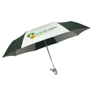 21-Inch Fully Automatic UV-Protected Pongee Silver-Coated Three-Fold Aluminum Frame Outdoor Umbrella