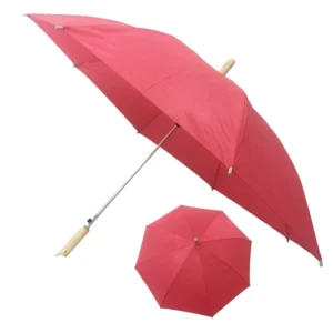 21-Inch Straight Umbrella in White, Red, or Plain Colors with Custom Logo