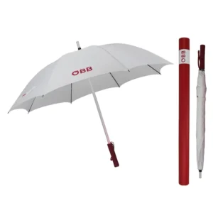 23″*8K Hottest Manual Open Plastic Flashlight Handle Straight Led Umbrella for Promotion