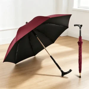 23-Inch 8-Panel Manual Open Sun Protection Windproof Waterproof Stick Cane Umbrella