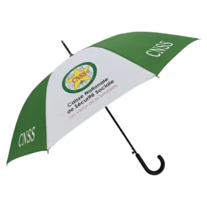 23-Inch 8-Rib Souvenir Straight Umbrella with Branded Logo Printing and J-Hook Handle