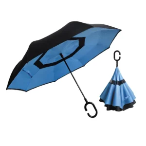 23-Inch 8K Manual Open Double-Layer Straight Reverse Umbrella with Custom Logo Print