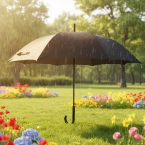 23-Inch Auto-Open Windproof Straight Umbrella