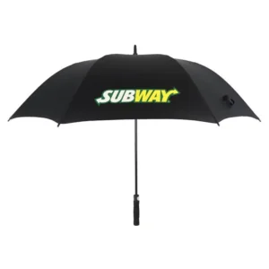 23-Inch Customizable Windproof Long-Handle Straight Umbrella