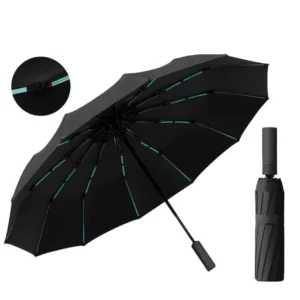 23 Inch Fully Automatic Windproof Umbrella, Pongee Material, Alloy Ribs, Portable Travel Gift