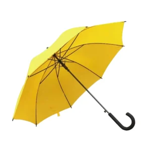 23 Inches J Handle Auto-Open Walking Stick Umbrella with Plastic Handle for Rainy Days Standard