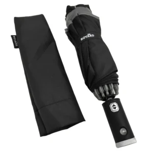 23inch 10ribs Fully Automatic Dual Use Sunshade & Sunscreen LED Flashlight Business Gifts 3 Fold Umbrella