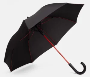 23x8K Semi Automatic Stick Umbrella Matching Color Shaft and Ribs Crook Handle for Adults