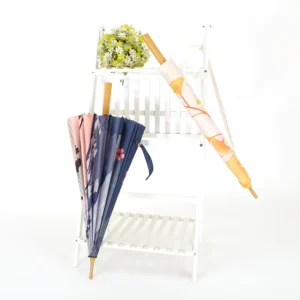 24 Bone Chinese Style Manual Control Rain Wind Shelter New Style Wooden Handle Windproof Golf Umbrella Promotional
