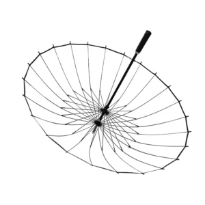 24-Bone Transparent Waterproof Straight Travel Umbrella