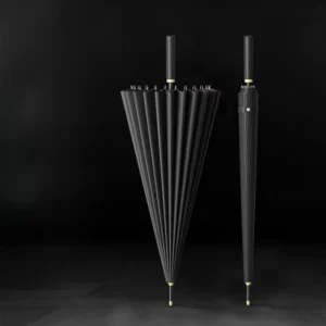 24-Rib Extra-Large Golf Umbrella, Straight Handle, Anti-Storm Business Umbrella with Logo Printing