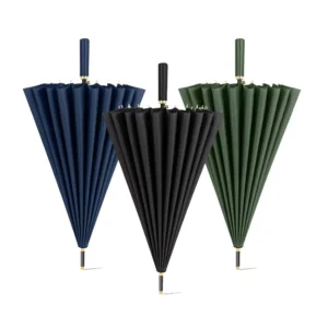 24 Ribs Windproof Long Umbrella Rain Manual Umbrella Men Business Style Strong Umbrella Manufacturer